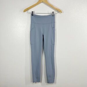 Lululemon Invigorate High-Rise Tight 28" Size2 Blue Cast Running Leggings Yoga